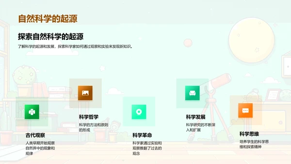 自然科学基础课PPT模板