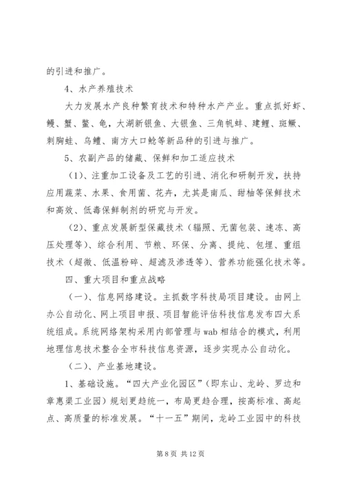 科技发展十一五计划及XX年远景规划纲要.docx