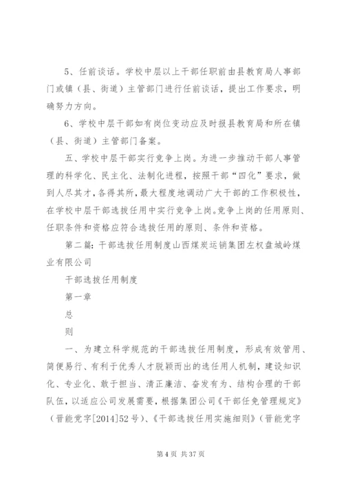 宋河二中干部选拔任用制度精编.docx