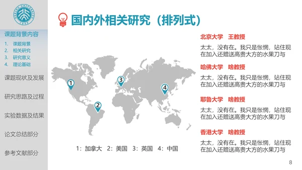 北京大学高校通用论文答辩开题报告PPT模板