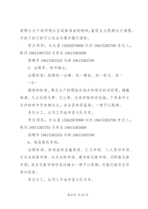 局XX县区环境综合整治分解实施方案某年.docx