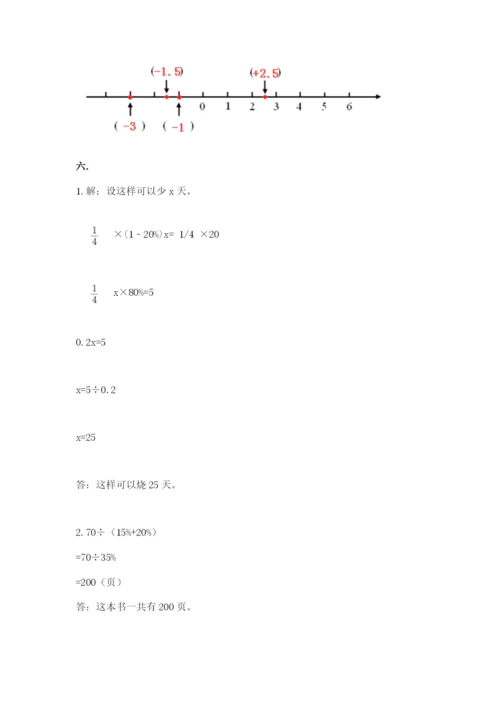 小学六年级数学毕业试题及参考答案（黄金题型）.docx