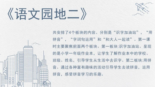 统编版语文一年级上册 第二单元汉语拼音 ：语文园地二   课件