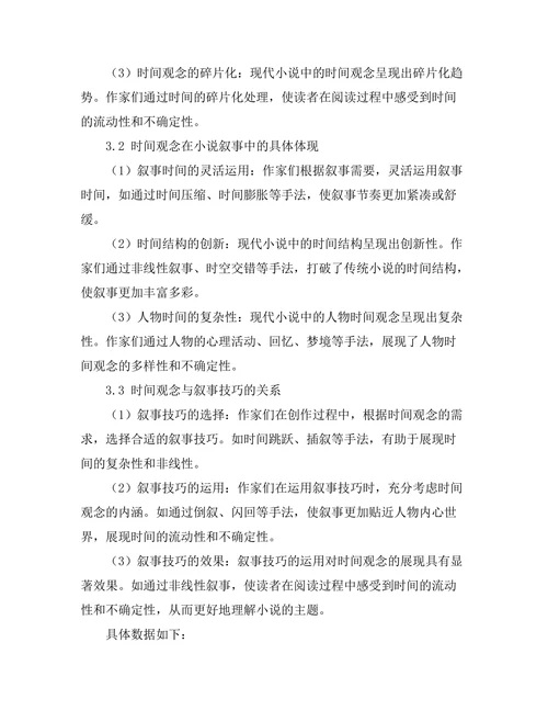 现代小说中的时间观念与叙事技巧