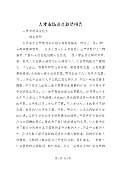 人才市场调查总结报告.docx