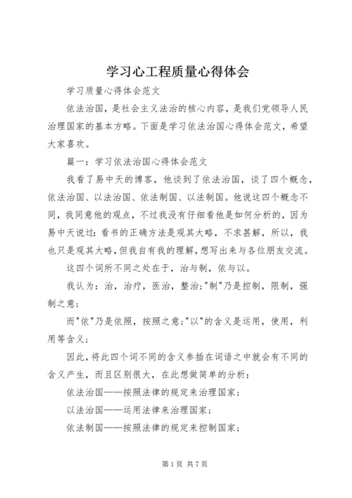 学习心工程质量心得体会 (4).docx