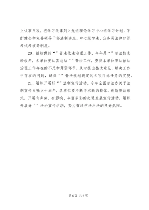 交通运输政策法规计划.docx