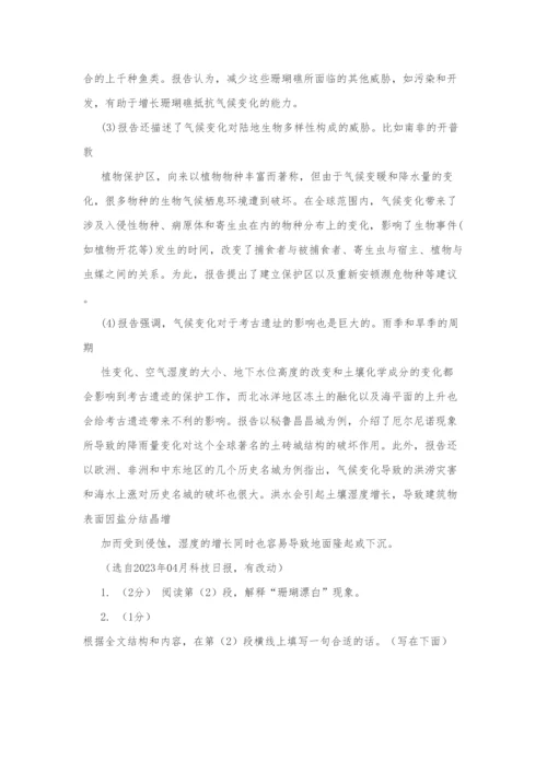 2023年小学语文教师选调考试试题.docx