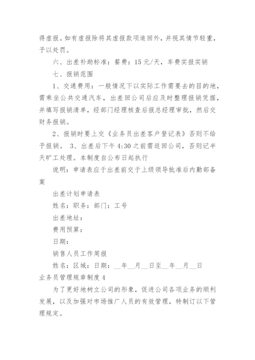 业务员管理规章制度.docx