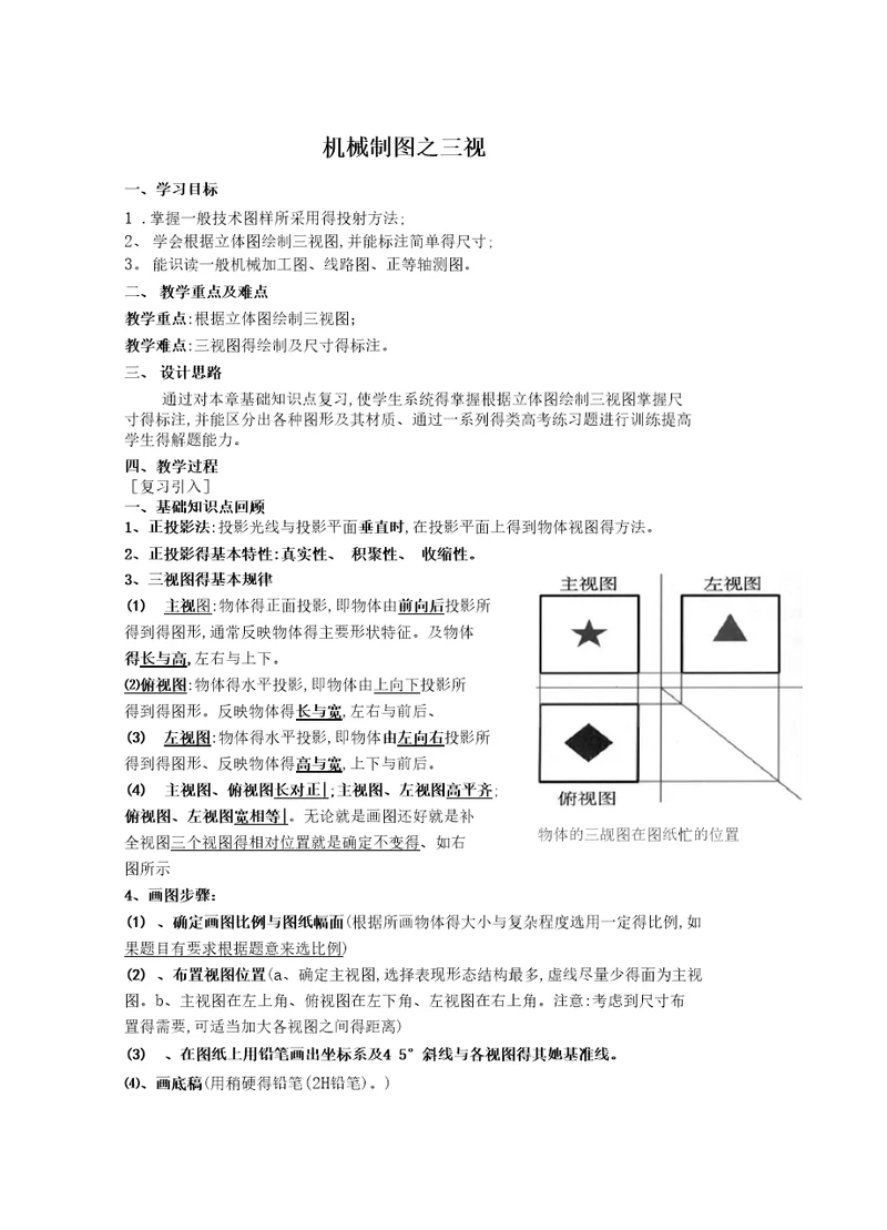 机械制图之三视图