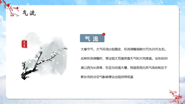 大寒时节冬雪通用PPT模板