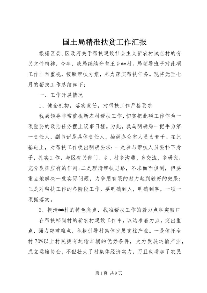 国土局精准扶贫工作汇报.docx