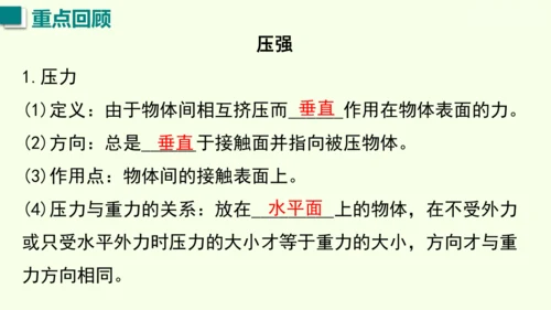 人教版（2024）物理八年级下册第九章 压强单元复习 课件（52张PPT)
