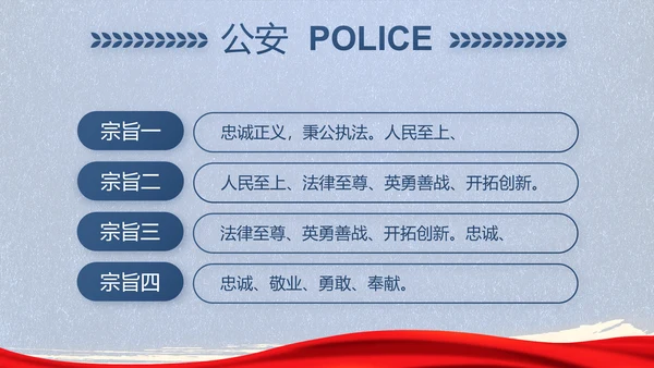 公安心向党护航新征程动态PPT模板