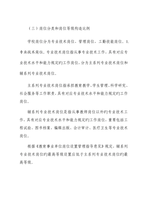 大学岗位设置与人员聘用实施方案岗位聘任适应放管服改革.docx