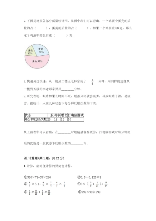 小学六年级上册数学期末测试卷精品【满分必刷】.docx