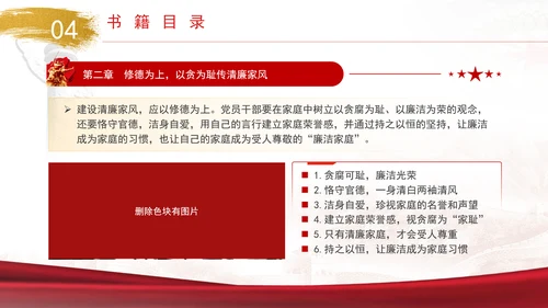 优良家风建设专题党课《清风传家》书籍推荐PPT