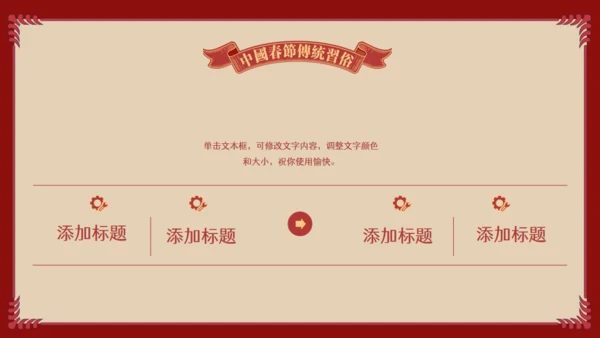 中国娃娃春节传统习俗通用PPT课件