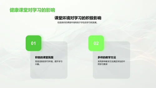 构建健康教学环境PPT模板