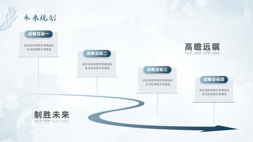水彩水墨风花卉成果汇报工作汇报QC成果汇报PPT工作总结
