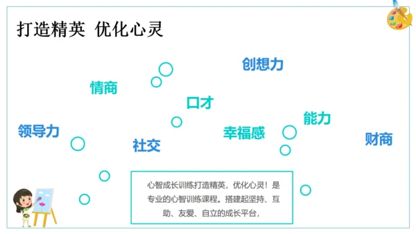 儿童少儿美术培训班通用PPT模板