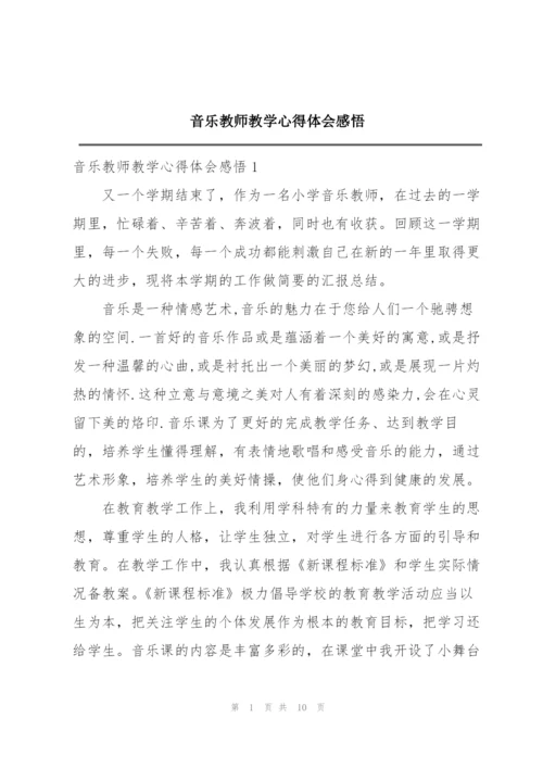 音乐教师教学心得体会感悟.docx