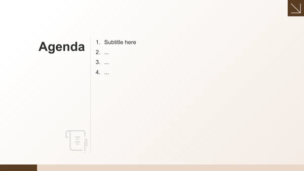 橙色简约风家居设计PPT主题
