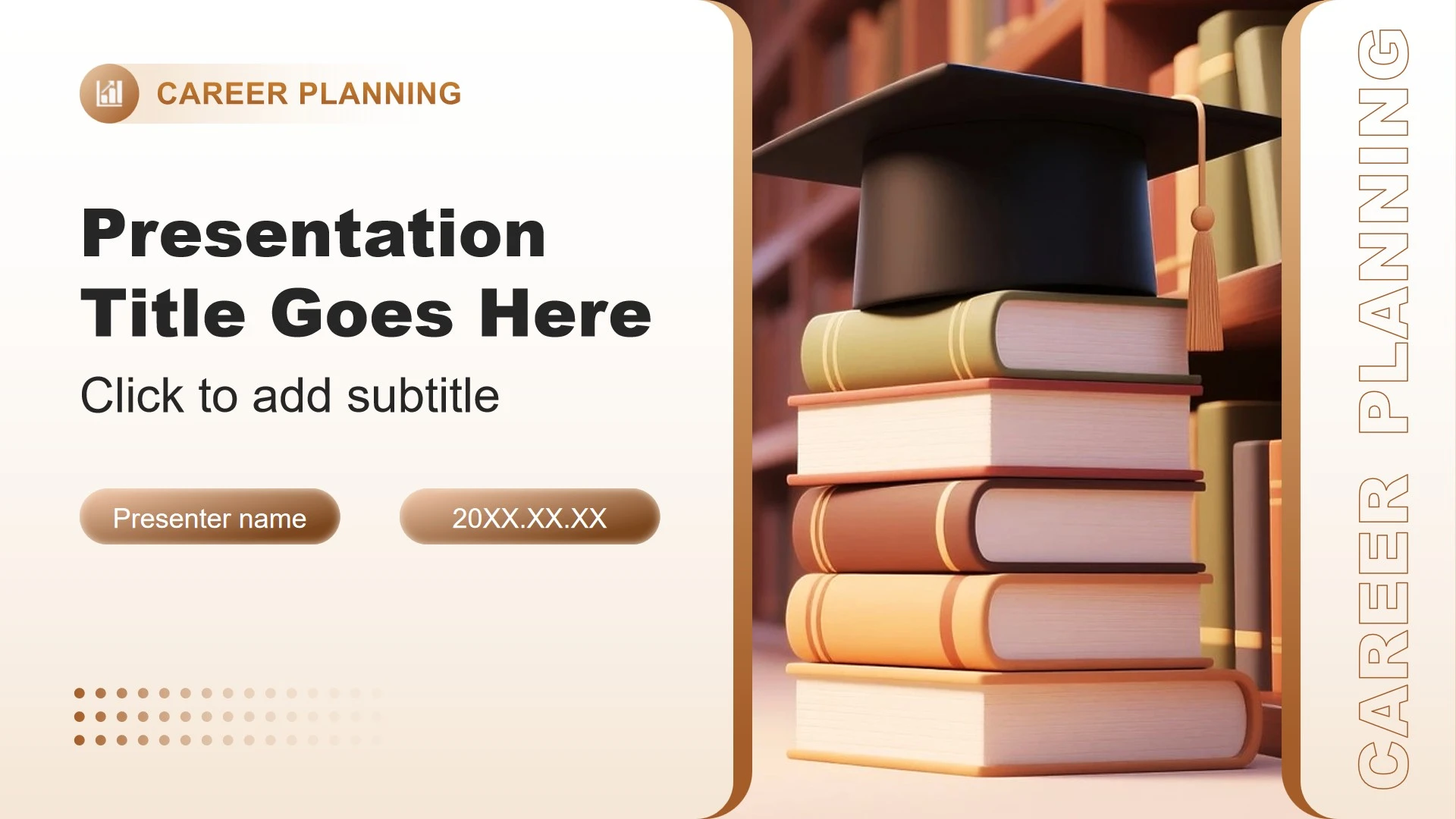 棕色简约风大学生职业生涯规划PPT主题模板