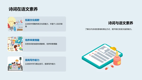 诗词艺术历史讲座PPT模板