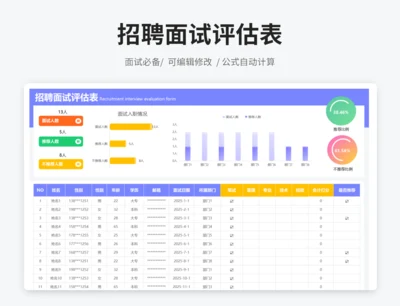 招聘面试评估表