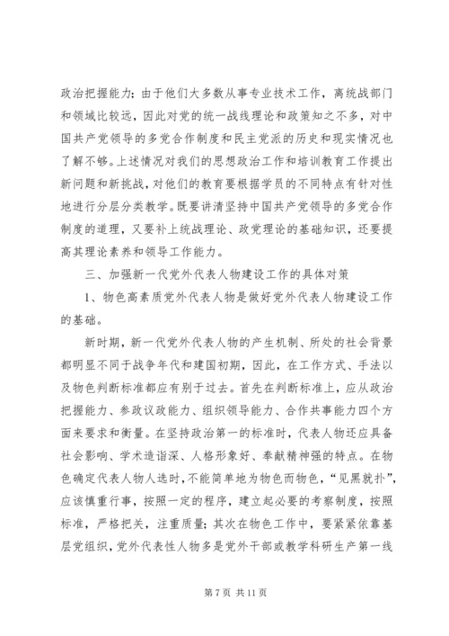 当前党外代表人物建设工作调研报告 (4).docx