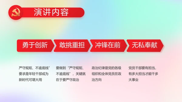 五四青年节激扬青春动态PPT模板