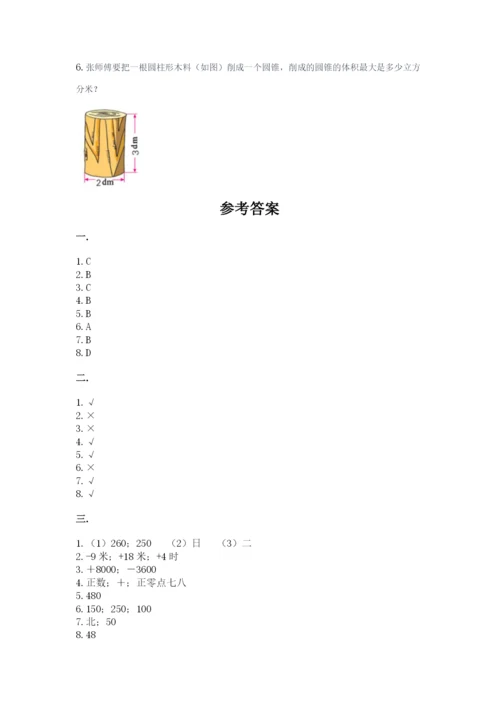 洛阳市小学数学小升初试卷及参考答案（名师推荐）.docx