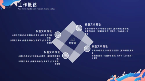 多彩颜料文艺范晨会工作汇报通用PPT模板