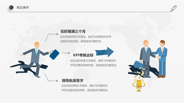 稳重简约详细内容企业员工入职培训PPT模板