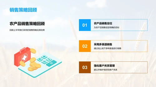 农产销售年中盘点
