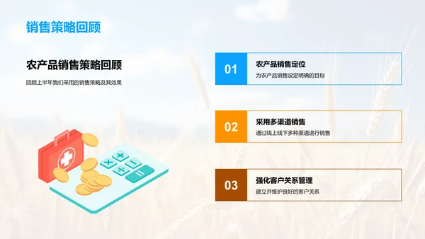 农产销售年中盘点