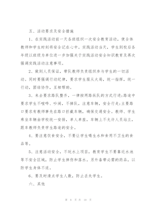 有关社会实践活动的优秀策划方案.docx