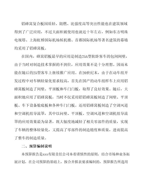 吉林省铝合金新材料项目预算报告