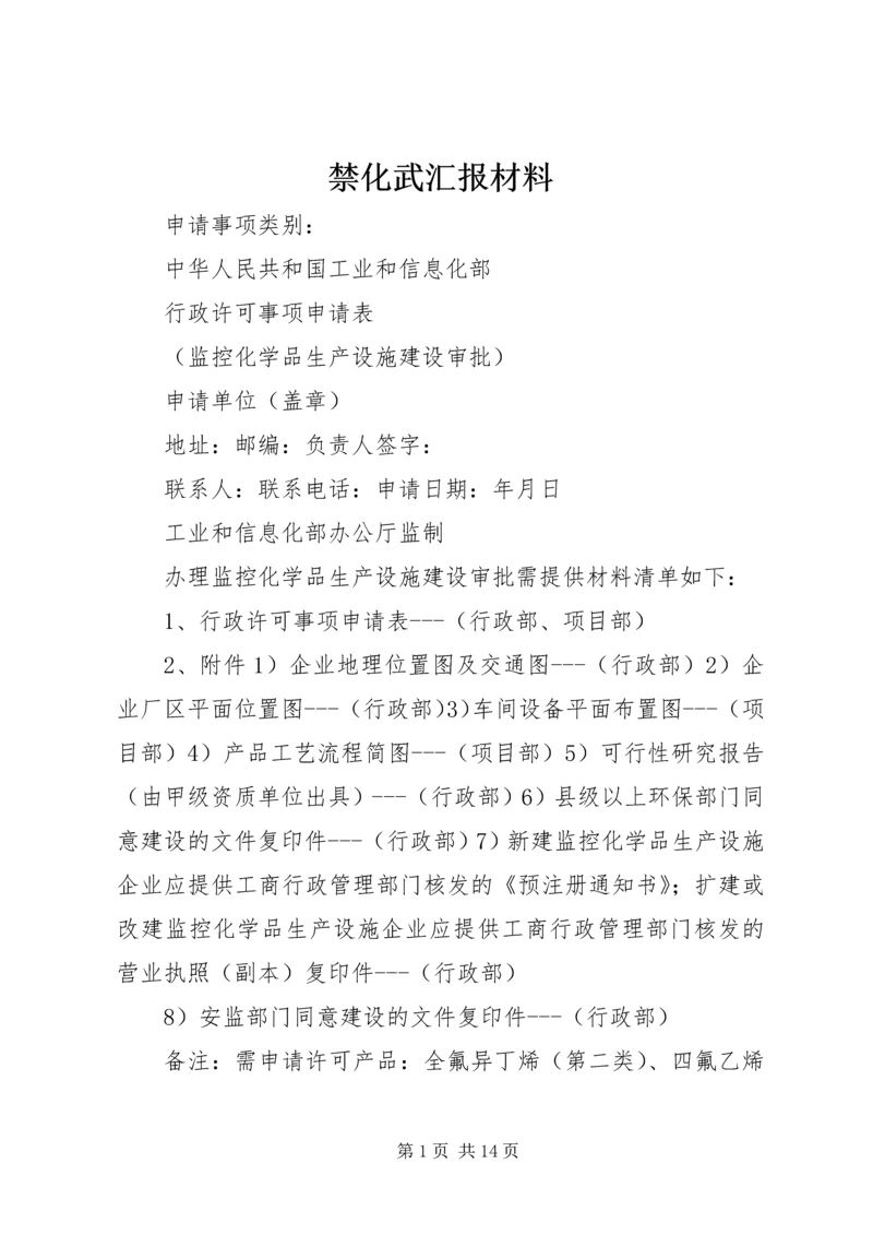 禁化武汇报材料.docx
