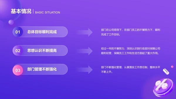 紫色创意毛玻璃电商工作总结PPT