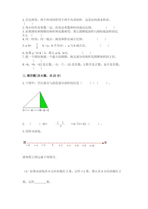 六年级下册数学期末测试卷精品【模拟题】.docx