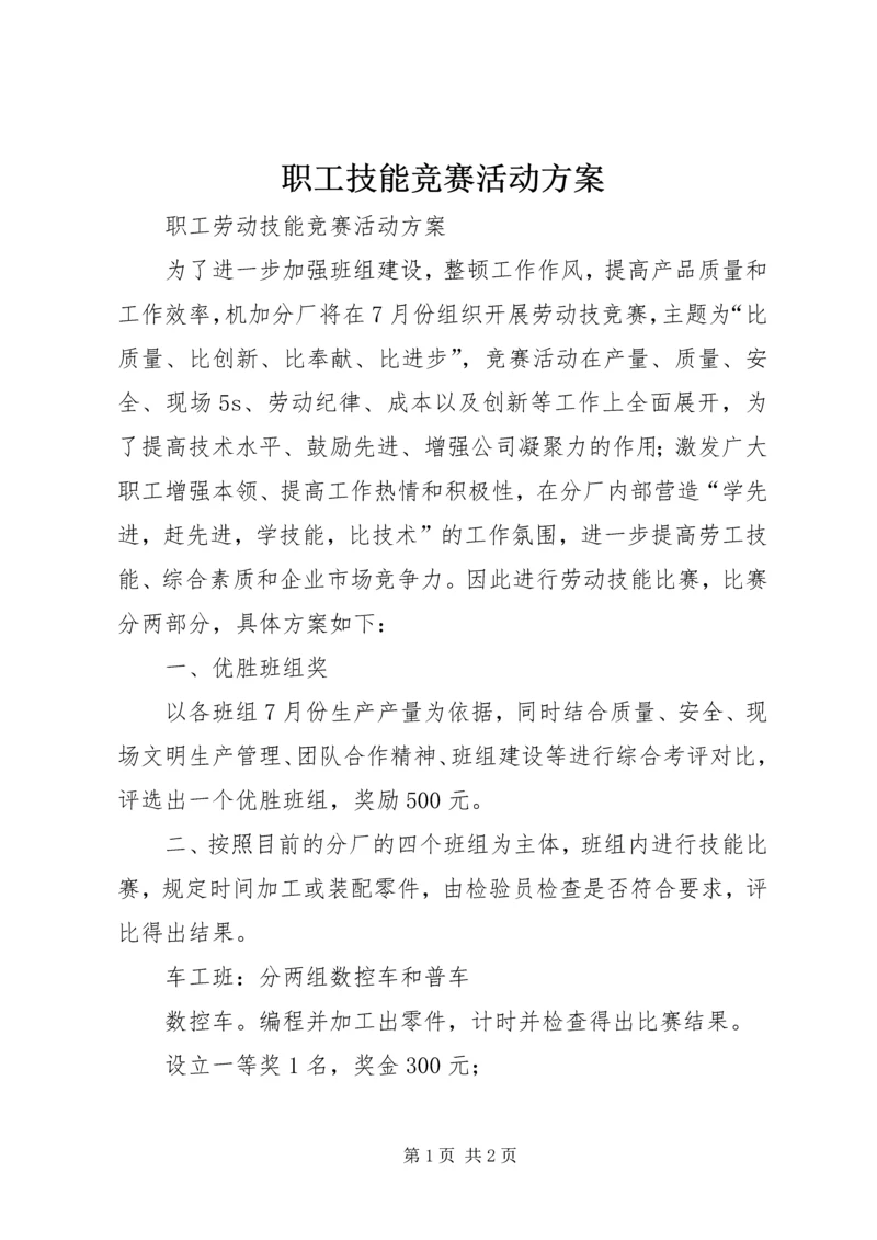 职工技能竞赛活动方案.docx