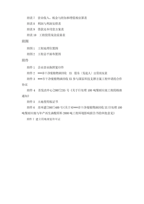 日处理100吨餐厨垃圾项目可行性实施报告