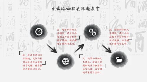 中国风酒文化宣传通用PPT模板