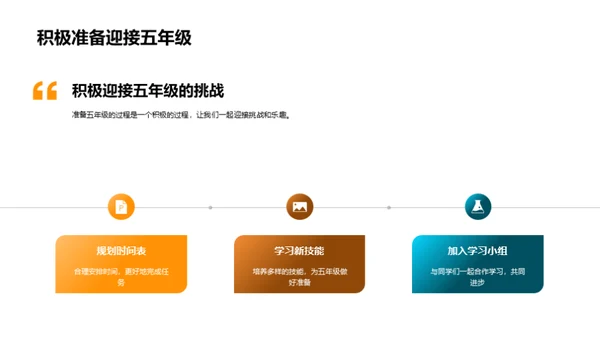 迎接五年级的挑战