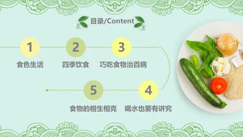 健康饮食生活小常识讲座营养师PPT模板