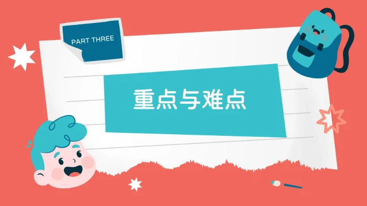 绿黄个性创意贴画教学通用课件PPT模板