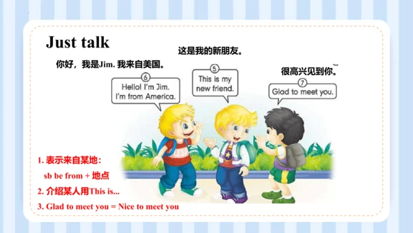 Unit 1 This is my new friend Lesson 1 - Lesson 2 课
