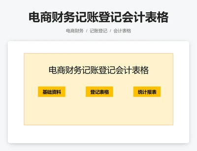 电商财务记账登记会计表格